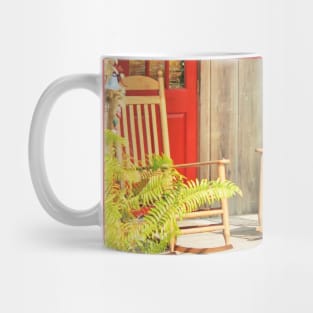 Western Front Porch with Rocking Chairs Mug